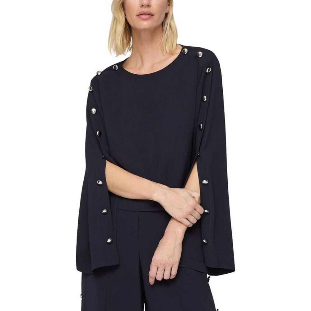 Lafayette 148 New York Womens  Bateau Neck Blouse W